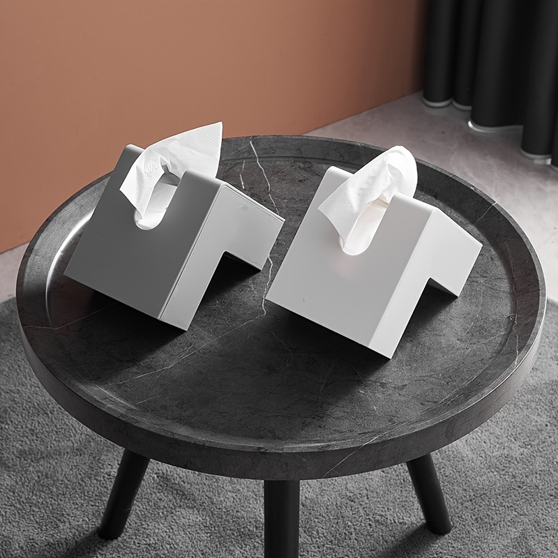 Desk Setup Minimalist - 1pc Scandinavian Minimalist Creative Tissue Box,