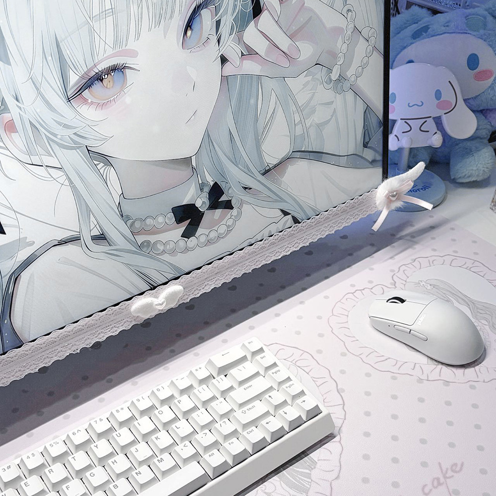 New Screen Decor White Lace Mo - đánh giá và giá Setup Desk Monitor
