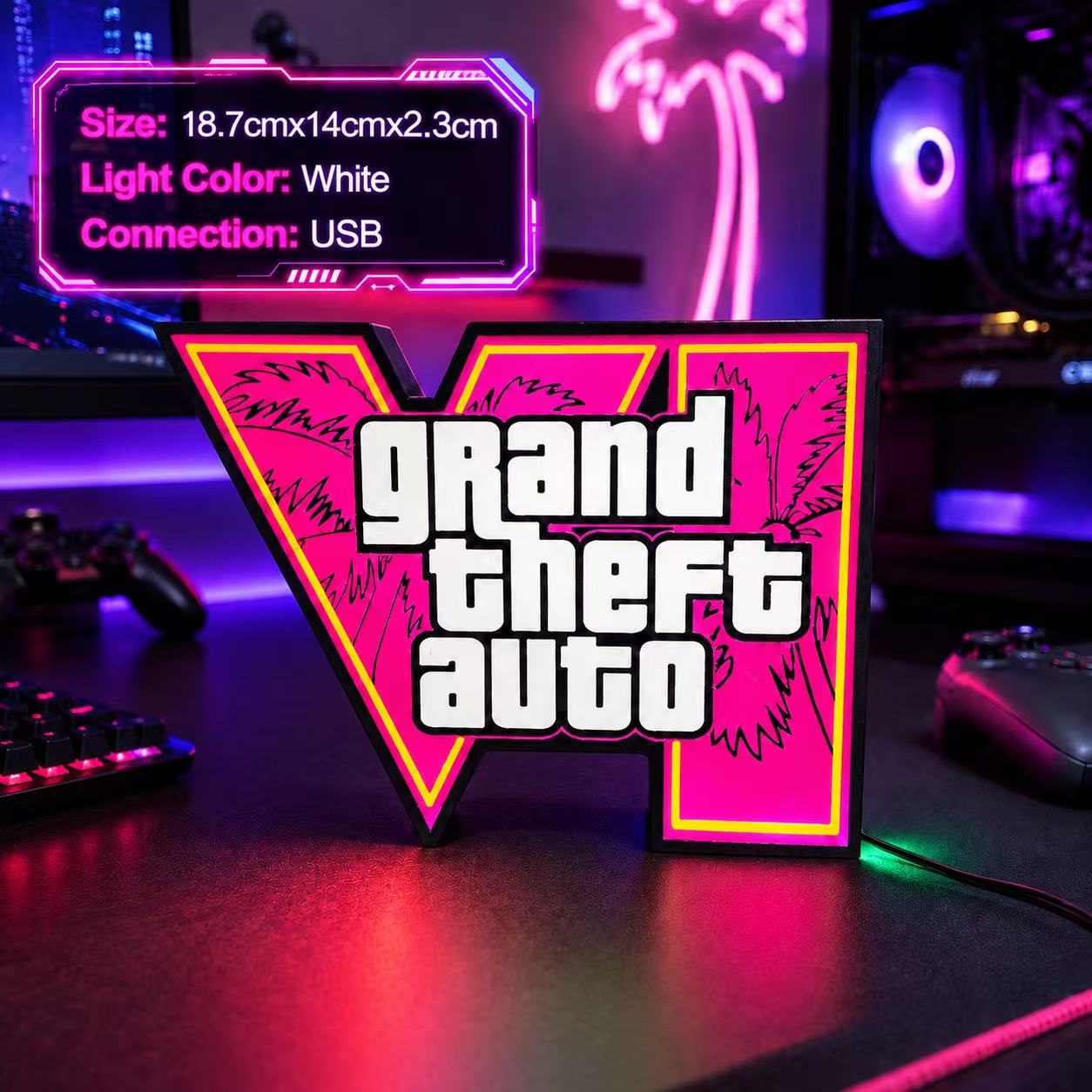 2026 New GTA 6 Horizon Ambient - đánh giá và giá Desk Setup Lamp