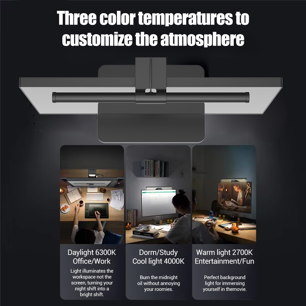 Wiscolor LED Screen Monitor Ha - đánh giá và giá Desk Setup Lamp